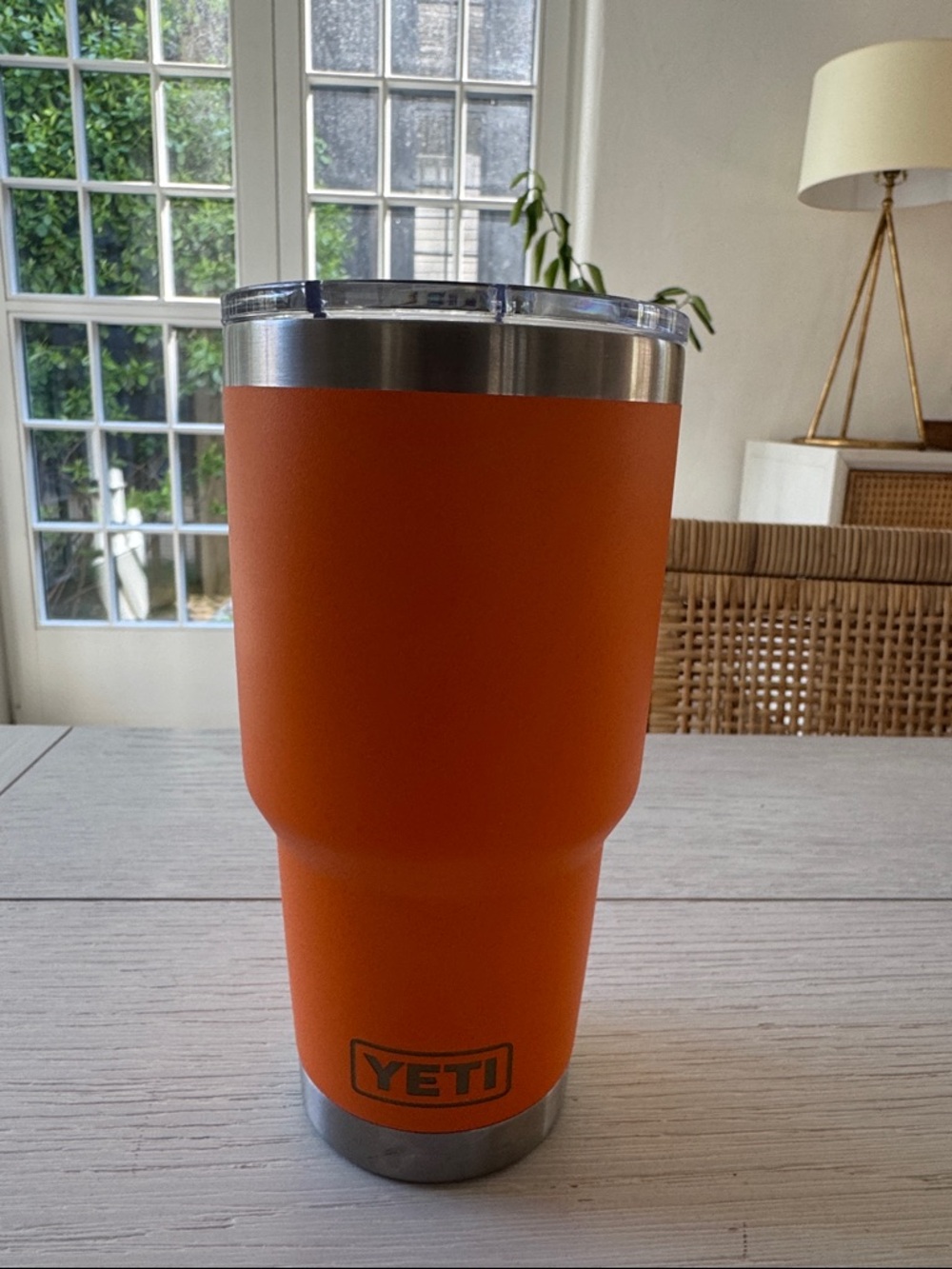 Yeti Orange Stainless Steel Insulated Tumbler